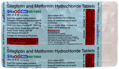 Sita Od Met 50/1000 Tablet 10 Sita Od Met 50/1000 Tablet 10