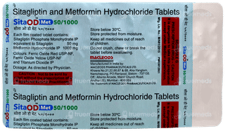 Sita Od Met 50/1000 Tablet 10