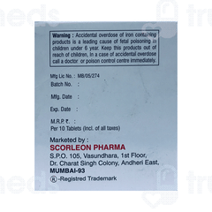Scor Hb Plus Tablet 10