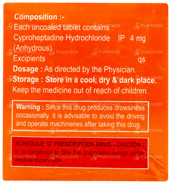 Cyproheptadine 4 Tablet 10 Cyproheptadine 4 Tablet 10