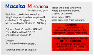 Macsita M 50/1000 Tablet 10