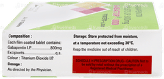 Gabatop 800 Tablet 10
