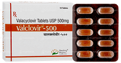 Valclovir 500 Tablet 10