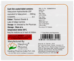 Valclovir 500 Tablet 10