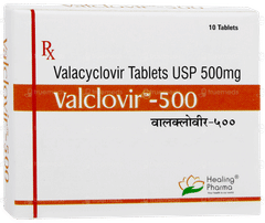 Valclovir 500 Tablet 10