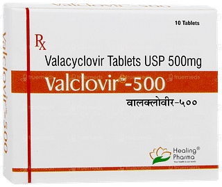 Valclovir 500 Tablet 10