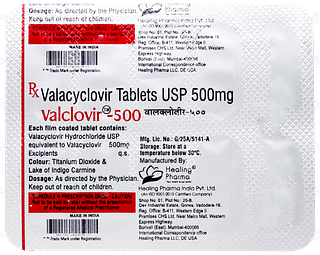 Valclovir 500 Tablet 10