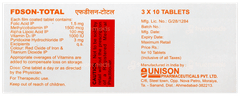 Fdson Total Tablet 10 Fdson Total Tablet 10