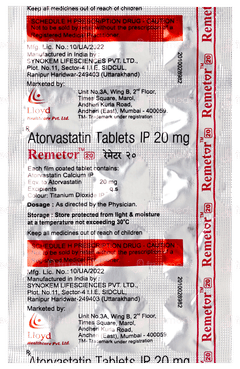 Remetor 20 Tablet 15