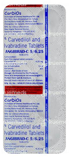 Angibrad C 5/6.25 Tablet 10 Angibrad C 5/6.25 Tablet 10