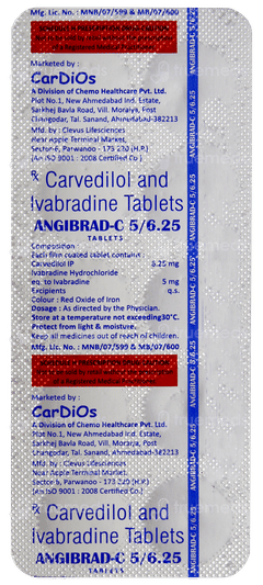 Angibrad C 5/6.25 Tablet 10