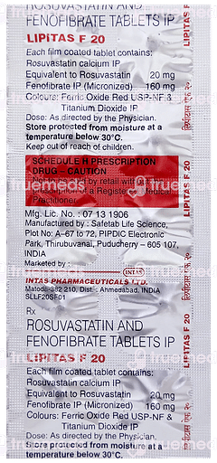 Lipitas F 20 Tablet 10