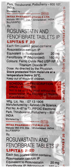 Lipitas F 20 Tablet 10