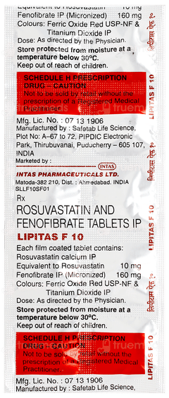 Lipitas F 10 Tablet 10 Lipitas F 10 Tablet 10