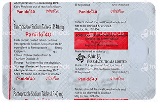 Panido 40 MG Tablet 15