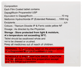 Dapahenz M 10/1000 Tablet 10