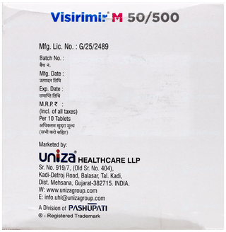 Visirimir M 50/500 Tablet 10