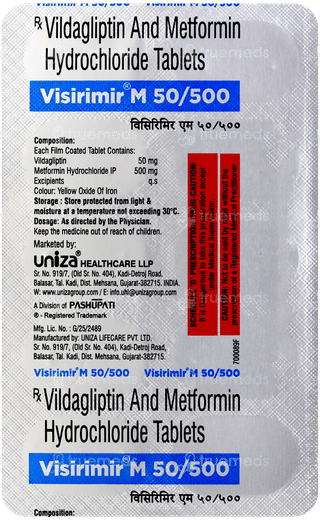 Visirimir M 50/500 Tablet 10