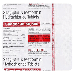 Sitadoc M 50/500 Tablet 15 Sitadoc M 50/500 Tablet 15