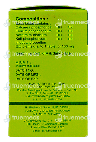 Sbl Bio Combination 1 Tablet 25gm
