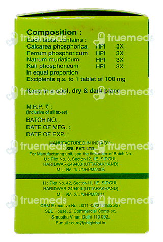 Sbl Bio Combination 1 Anaemia Tablet 25gm