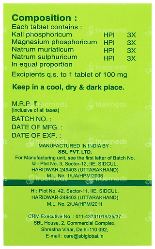 Sbl Bio Combination 2 Tablet 25gm