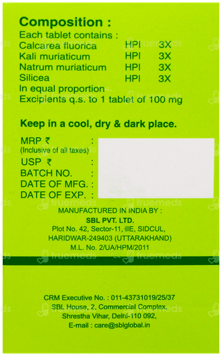 Sbl Bio Combination 4 Tablet 25gm