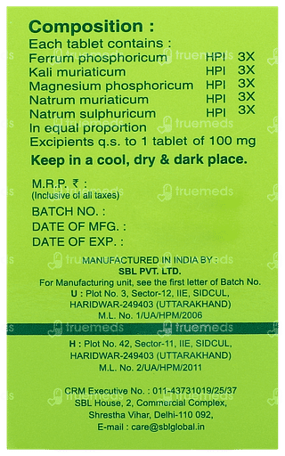 Sbl Bio Combination 6 Tablet 25gm