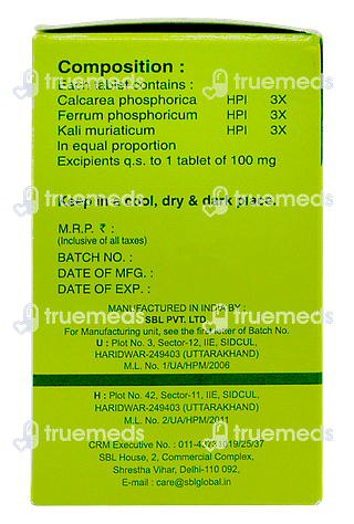 Sbl Bio Combination 10 (enlaeged Tonsils) Tablet 25 GM