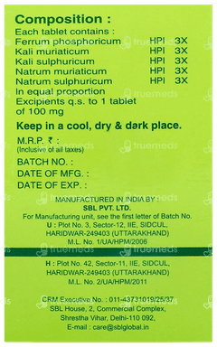 Sbl Bio Combination 11 Tablet 25gm