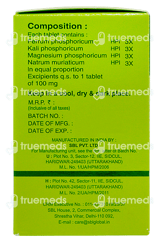 Sbl Bio Combination 12 Tablet 25gm