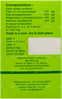 Sbl Bio Combination 12 Tablet 25gm
