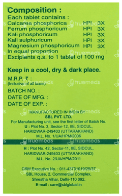 Sbl Bio Combination 15 Tablet 25gm