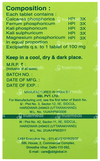Sbl Bio Combination 15 Tablet 25gm