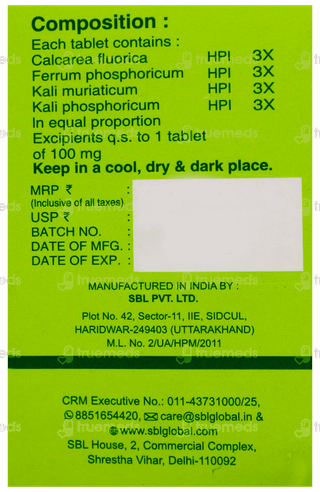 Sbl Bio Combination 17 Tablet 25Gm