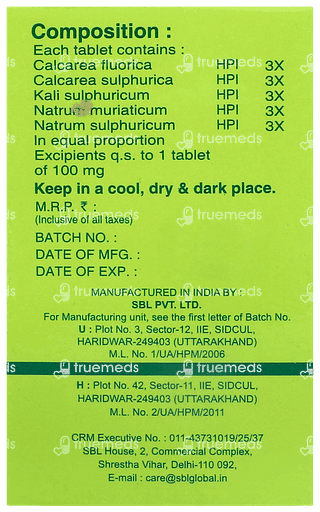 Sbl Bio Combination 20 Tablet 25gm