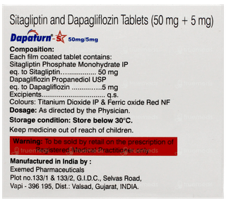 Dapaturn S 50Mg/5Mg Tablet 10