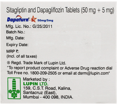 Dapaturn S 50Mg/5Mg Tablet 10 Dapaturn S 50Mg/5Mg Tablet 10