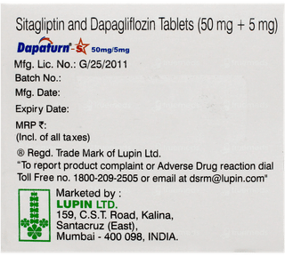 Dapaturn S 50Mg/5Mg Tablet 10