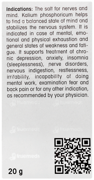 Dr Reckeweg Kali Phosphoricum 30x Biochemic Tablet 20gm