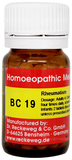 Dr Reckeweg Biochemic Combination Bc 19 Tablet 20gm