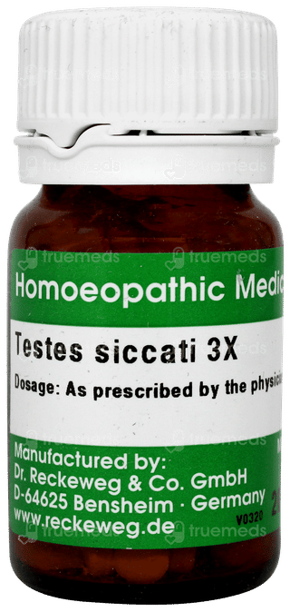 Dr Reckeweg Testes Siccati 3x Tablet 20gm