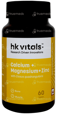 Healthkart Hk Vitals Calcium+magnesium+zinc Tablet 60