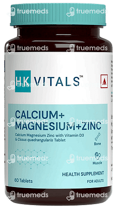 Healthkart Hk Vitals Calcium+magnesium+zinc Tablet 60 Healthkart Hk Vitals Calcium+magnesium+zinc Tablet 60