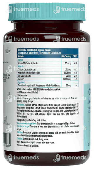 Healthkart Hk Vitals Calcium+magnesium+zinc Tablet 60