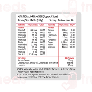 Healthkart Hk Vitals Multivitamin Women Tablet 60