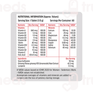 Healthkart Hk Vitals Multivitamin Women Tablet 60