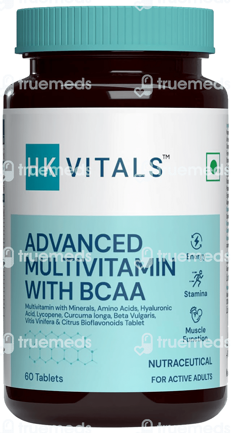 Hk Vitals Advanced Multivitamin With Bcaa Tablet 60 Uses Side