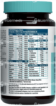 Hk Vitals Advanced Multivitamin With Bcaa Tablet 60