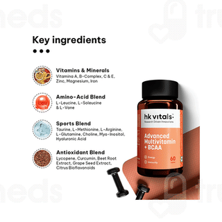 Hk Vitals Advanced Multivitamin With Bcaa Tablet 60